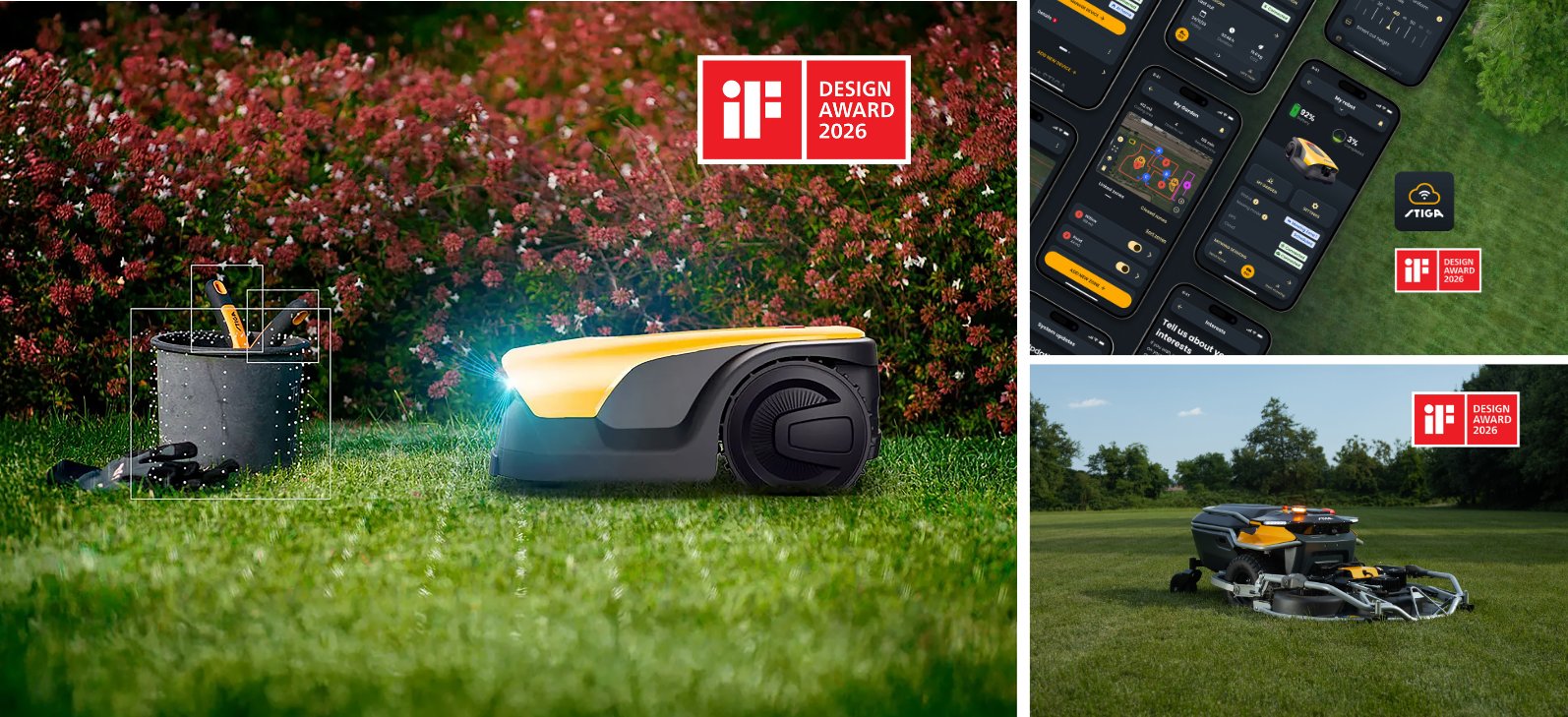 STIGA secures triple victory for Robotic Innovations and Digital Experience
