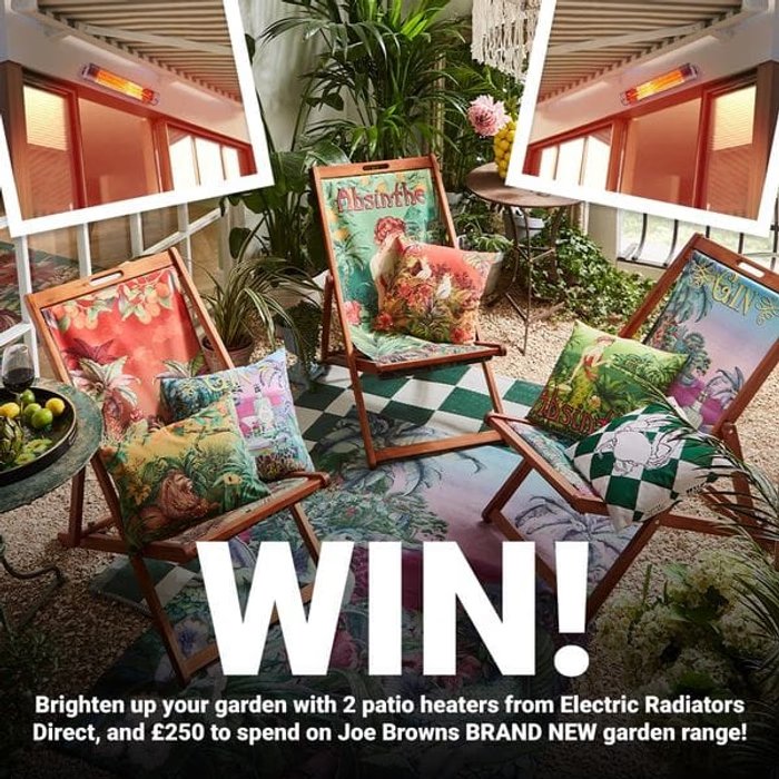 Image for Win 2 Patio Heaters & &pound250 Joe Browns Voucher!
