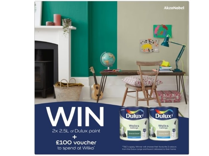 Image of Win a Paint Bundle and a &pound100 Wilko Voucher