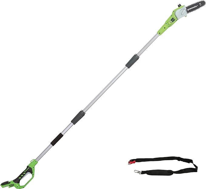 Image of Greenworks G24PS20 Cordless long reach Pole Saw 