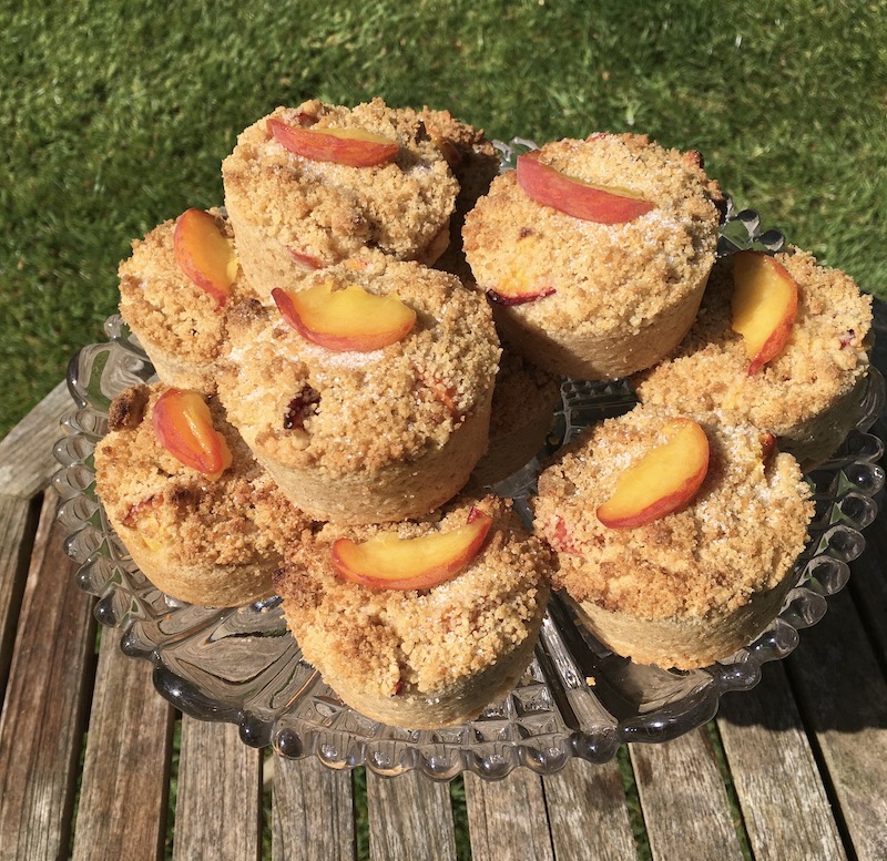 Image of Peach Cakes with Crumble Topping