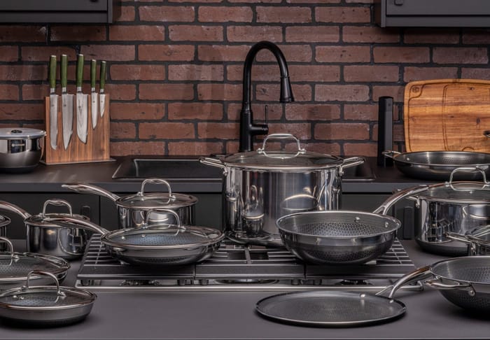 Image for WIN a 13 Piece Cooking Set from Hexclad, worth &pound729.99
