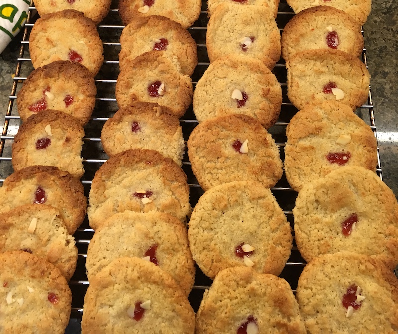 Image of Strawberry Jam Almond Biscuits
